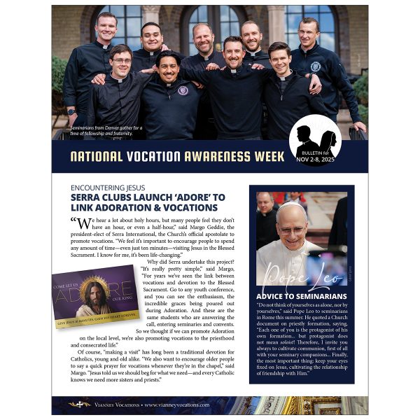 PDF DOWNLOAD - Vocations Bulletin Insert for National Vocation Awareness Week - Image 2