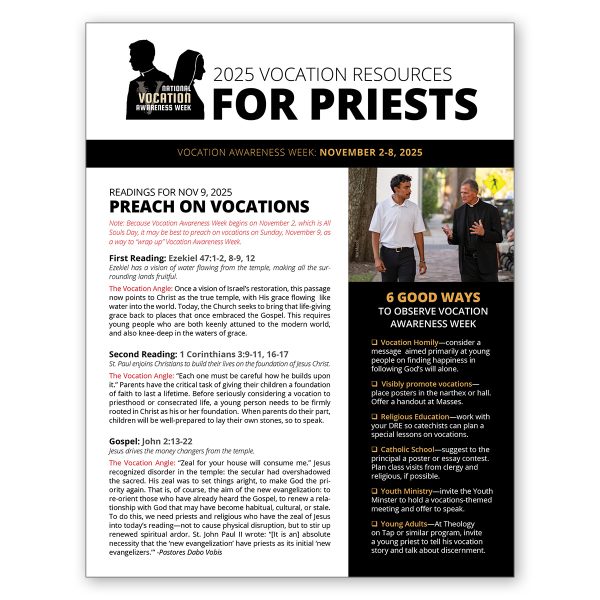 Priest Resource Page for National Vocation Awareness Week