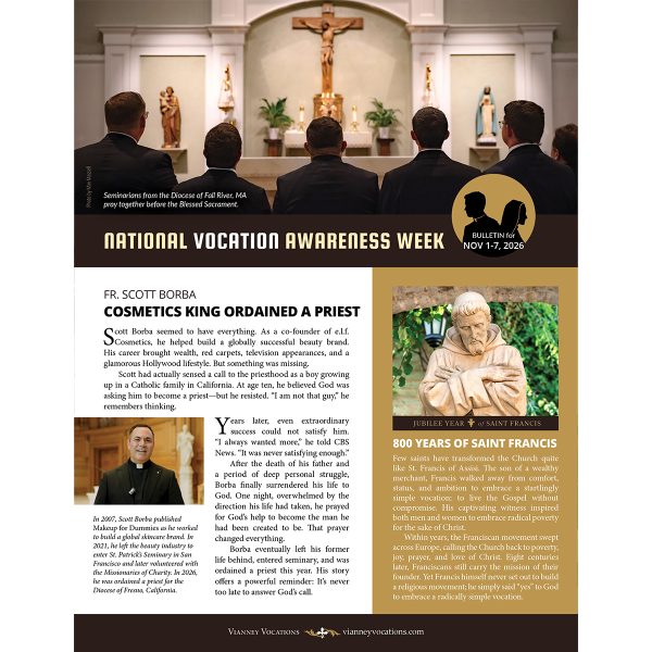 Bulletin Insert for National Vocation Awareness Week