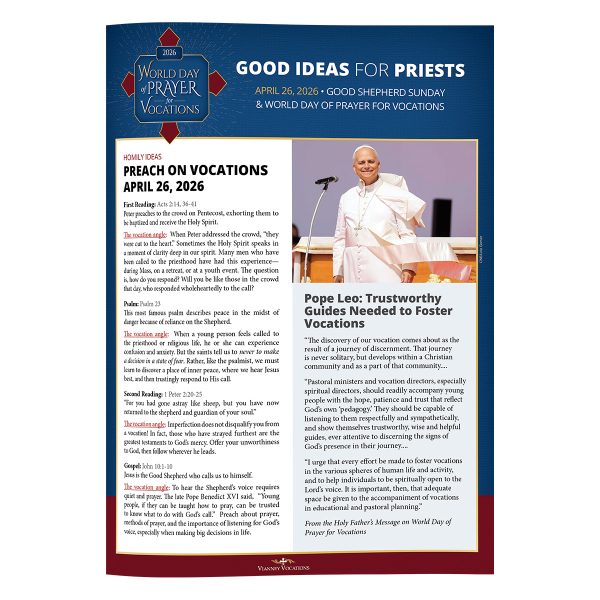 Priest Resource Page—World Day of Prayer for Vocations