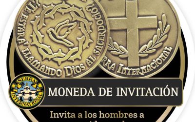 Serra Invitation Coin for Men in Spanish (box of 5)