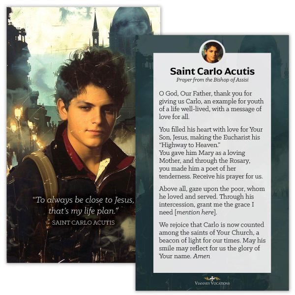 Prayer Card — Saint Carlo Acutis (set of 50)