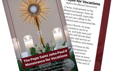 Prayer Card – Pope St. John Paul II Monstrance (set of 50)