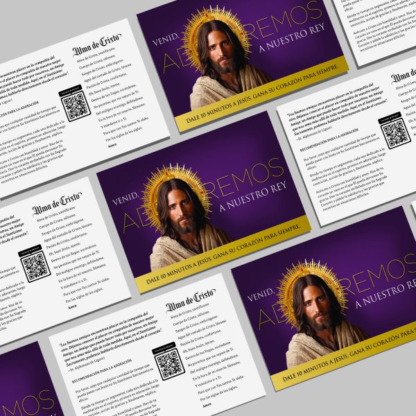ADOREMOS Postcards for Promoting Adoration—Spanish (Set of 50)