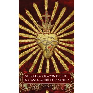 Prayer Card – Prayer for Vocations to the Sacred Heart – Spanish (set of 50)