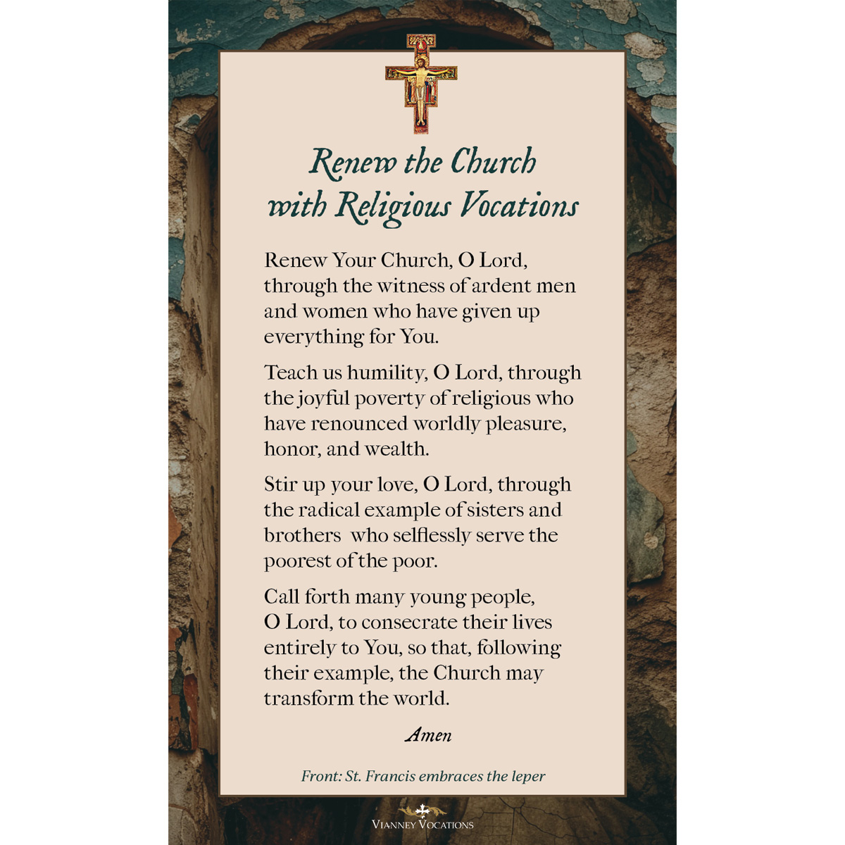 Prayer Card - St Francis Jubilee Year - Image 2