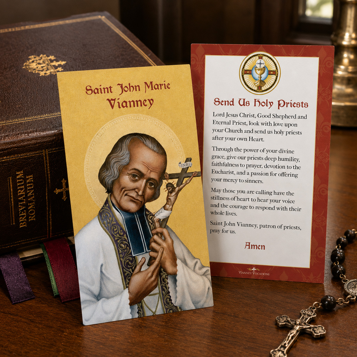 Prayer Card - St John Vianney - Vocations Prayer (set of 50) - Image 3